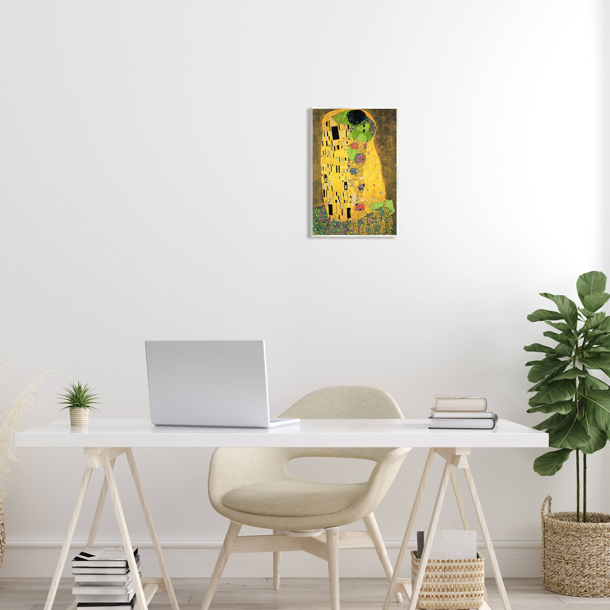 Stupell Industries Funny Classic Klimt Aliens Wall Plaque Art